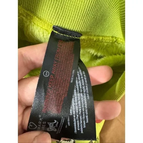 The Grinch Christmas Jogger leggings Green Fleece Unisex S/M Holiday - Picture 5 of 6